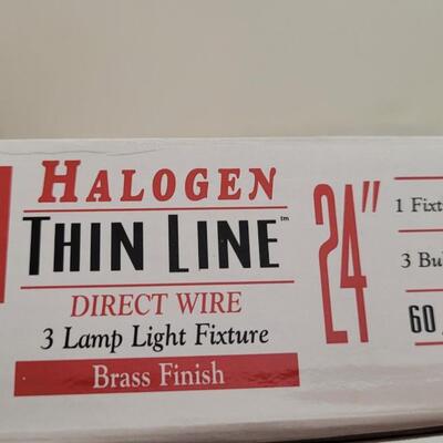 Lot 221: Unused Halogen 24" Thin Line Direct Wire Light Fixture