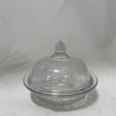 [183] ANTIQUE | 1870s | Minerva Pattern | Covered Butter & Creamer