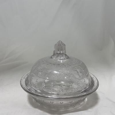[183] ANTIQUE | 1870s | Minerva Pattern | Covered Butter & Creamer