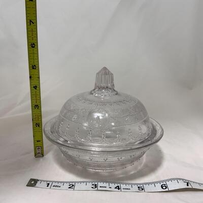 [183] ANTIQUE | 1870s | Minerva Pattern | Covered Butter & Creamer