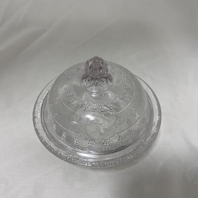 [183] ANTIQUE | 1870s | Minerva Pattern | Covered Butter & Creamer