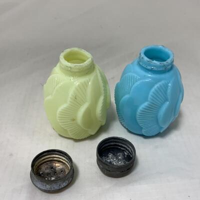 [185] ANTIQUE | 1890s | Dithridge | Sunset Pattern | Salt & Pepper Shakers