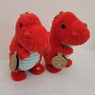 Lot 237: (2) New Hallmark LOVE-A-SAURUS Figures - Need Batteries 