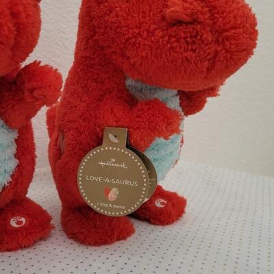 Lot 237: (2) New Hallmark LOVE-A-SAURUS Figures - Need Batteries 