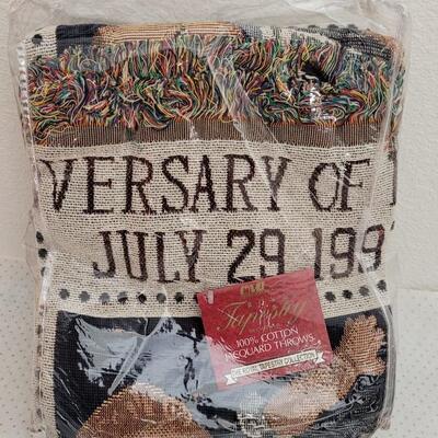 Lot 239: CHATHAM Royal Tapestry Stamp Themed Blanket 