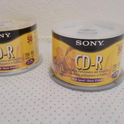 Lot 240: New SONY Cd-R Discs - 100 Total 