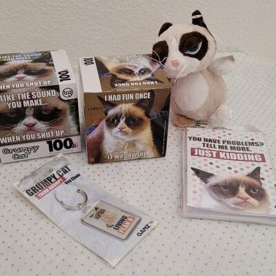 Lot 241: Assorted NEW GRUMPY CAT Collectibles 
