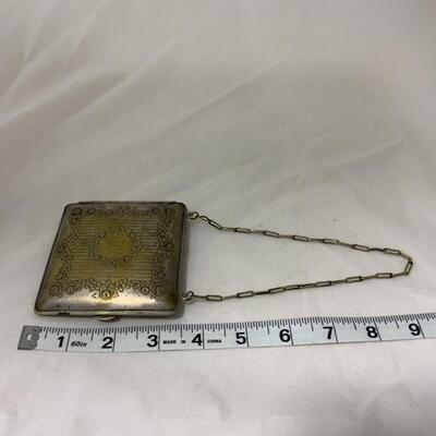 [188] ANTIQUE | Edwardian | Tin Coin and Makeup Purse