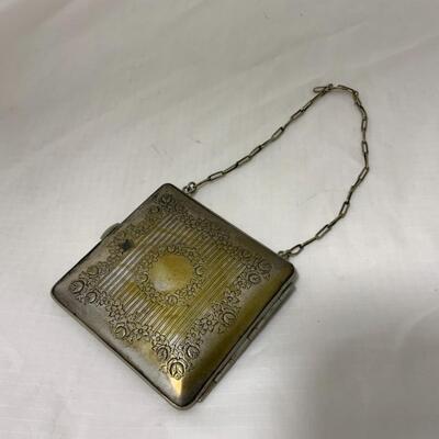 [188] ANTIQUE | Edwardian | Tin Coin and Makeup Purse