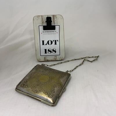 [188] ANTIQUE | Edwardian | Tin Coin and Makeup Purse