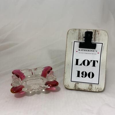 [190] VINTAGE | Ruby Flash Ashtray