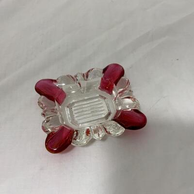 [190] VINTAGE | Ruby Flash Ashtray