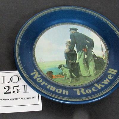 Norman Rockwell Tray Looking Out to the Sea, Metal