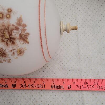 Lot 244: Pair of Vintage Glass Shades 