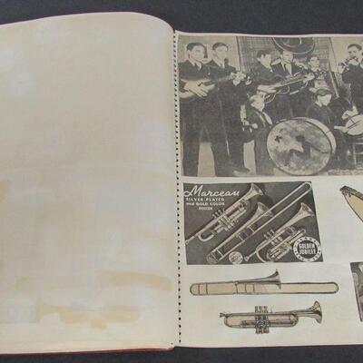 Vintage Hand Made Scrap Book Musical Related