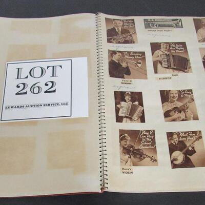 Vintage Hand Made Scrap Book Musical Related