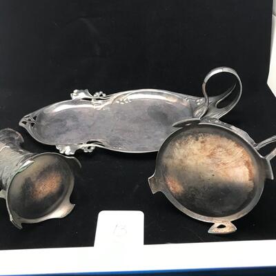 Art Deco Cream Sugar and Under Plate