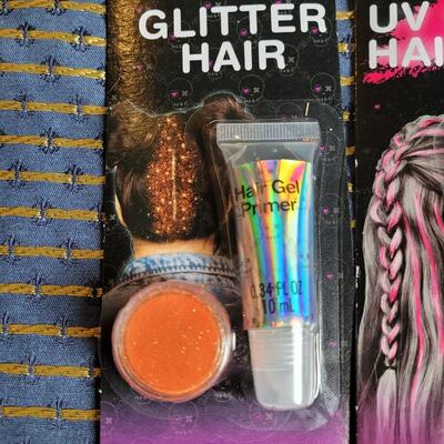 Lot 254: Hair Glitter, Fingernails and Earrings 