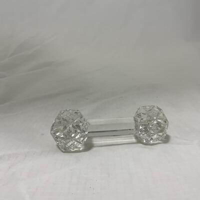 [197] Single Faceted Crystal Knife Rest