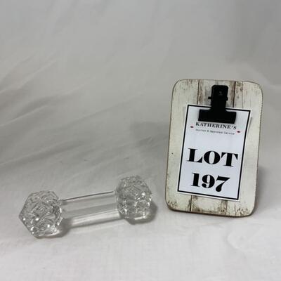 [197] Single Faceted Crystal Knife Rest