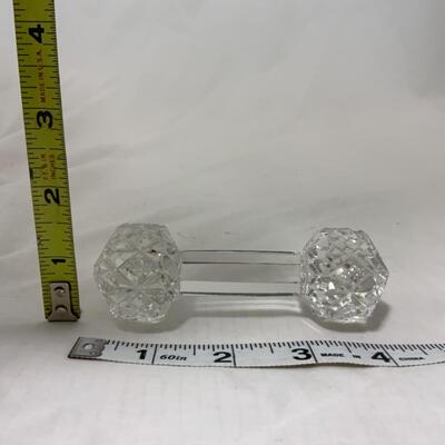 [197] Single Faceted Crystal Knife Rest
