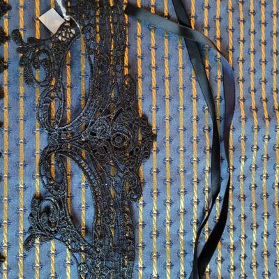 Lot 273: Black Lace Mask and Choker  Set