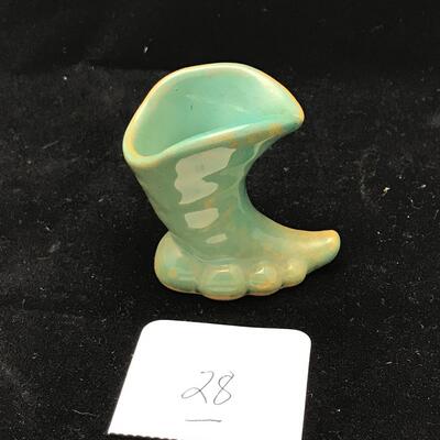 Miniature Green Ware Cornucopia