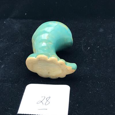 Miniature Green Ware Cornucopia