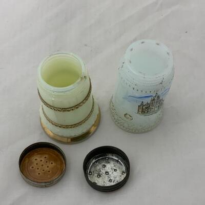 [202] ANTIQUE | Souvenir Glass | Custard Glass | New Glarus, Wisconsin