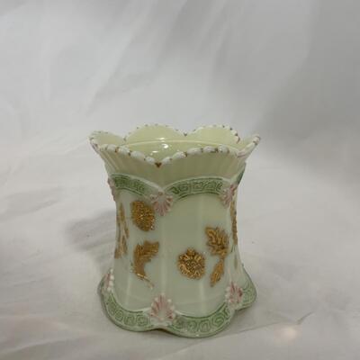 [204] ANTIQUE | 1900s | Northwood | Chrysanthemum Sprig Custard | Spooner 