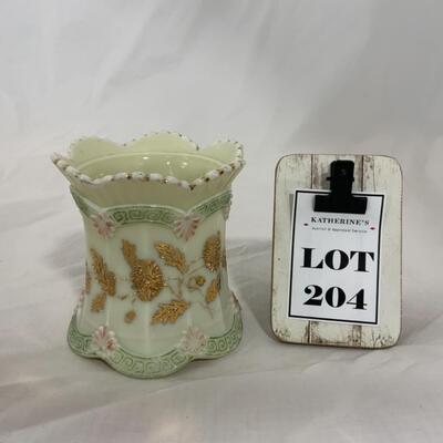 [204] ANTIQUE | 1900s | Northwood | Chrysanthemum Sprig Custard | Spooner 