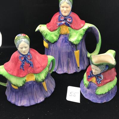 Lille Old Lady Tea Set. England 