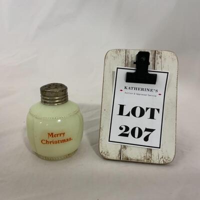 [207] ANTIQUE | 1900s | Tarentum | Georgia Gem | Merry Christmas Shaker