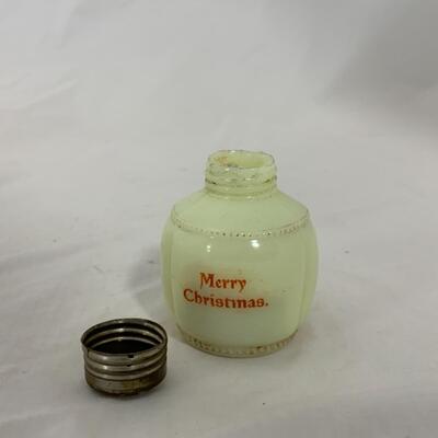 [207] ANTIQUE | 1900s | Tarentum | Georgia Gem | Merry Christmas Shaker