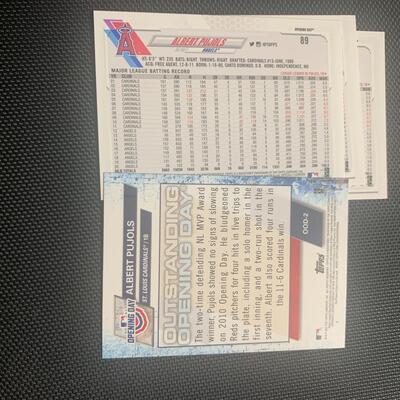 Albert Pujols card lot