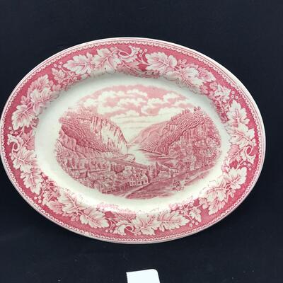 Homer Laughlin Red Transfer Ware Harpers Ferry