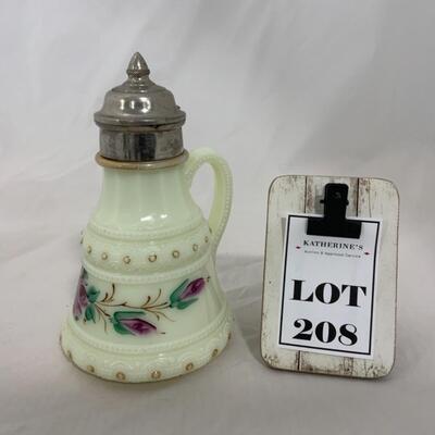[208] ANTIQUE | 1900s | HEISEY | Ring Band Syrup