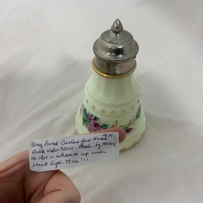 [208] ANTIQUE | 1900s | HEISEY | Ring Band Syrup