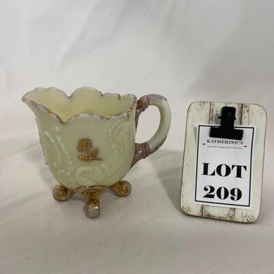 [209] ANTIQUE | 1989 | Northwood | Louis XV | Footed Creamer