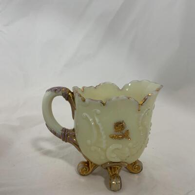 [209] ANTIQUE | 1989 | Northwood | Louis XV | Footed Creamer