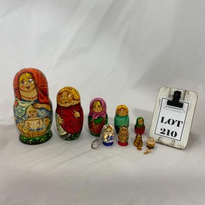 [210] Russian Nesting Dolls | 2 Sets | 2 Extras | Matryoshka