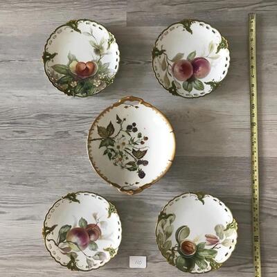 Five Vintage China Pieces with Hangers
