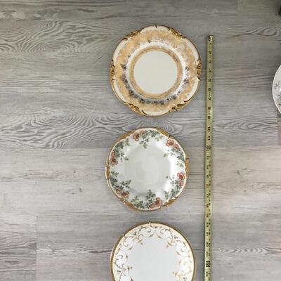 Three Vintage Plates with Hangers 