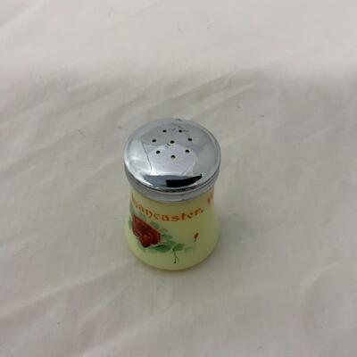 [213] ANTIQUE | Heisey Custard Souvenir Glass | Lancaster, Wisconsin