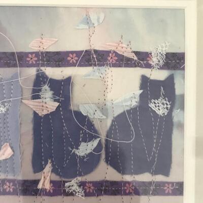Marcia Aasmundstad Fabric Art Franed