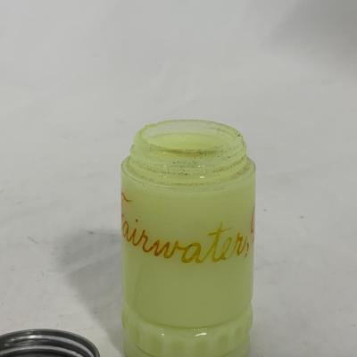 [215] ANTIQUE | Heisey Custard Souvenir Glass | Fairwater, Wisconsin