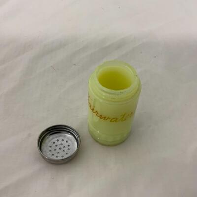 [215] ANTIQUE | Heisey Custard Souvenir Glass | Fairwater, Wisconsin