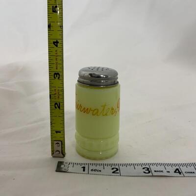 [215] ANTIQUE | Heisey Custard Souvenir Glass | Fairwater, Wisconsin