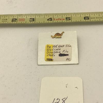 Dino Gold Filled Lapel Pin 