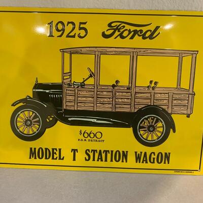 Ford tin sign